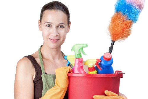 Professional Airbnb cleaning in a modern rental living room