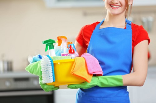 Regular cleaning in a bright and tidy interior space