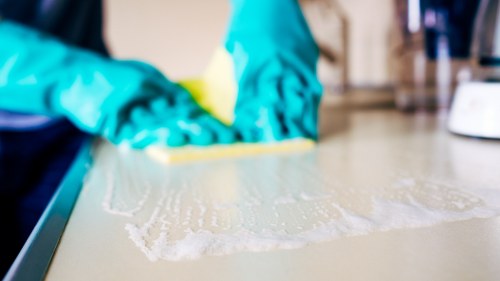 Deep house cleaning supplies and tools for a refreshed home