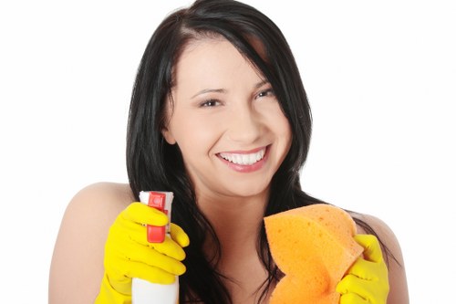 Airbnb cleaning supplies and checklist for a kitchen turnover